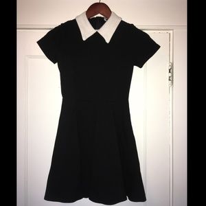 Wednesday Addams / Black Peter Pan Collar Dress